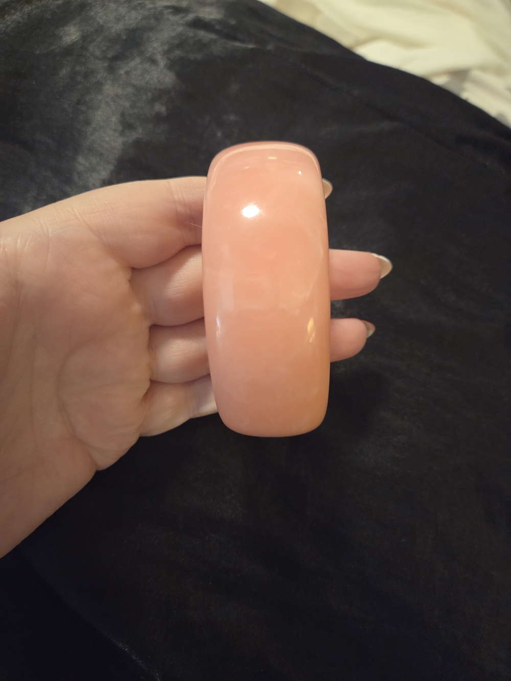 Pink Resin Chunky Bangle Bracelet